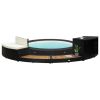 Spa Surround Black and Natural Wood