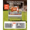 Rotisserie Grill, 38W BBQ Outdoor Pig & Lamb Spit Roaster, Charcoal Spit Roaster with 132 LBS Load Capacity & 7-Level Height