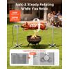 Rotisserie Grill, AC120V 8 Level Height Electric Rotisserie Grill Kit, BBQ Grills Rotisseries Kit with 132 lbs Load Capacity, 38W Motor