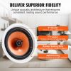 4 PCs 8 Inch in Ceiling Speakers, 100-Watts, Flush Mount Ceiling & in-Wall Speakers System with 8Î©Impedance 89dB Sensitivity