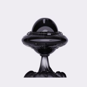Flying Saucer Starry Sky Projection Light, Indoor Ambient Lighting Decoration (Option: Black)