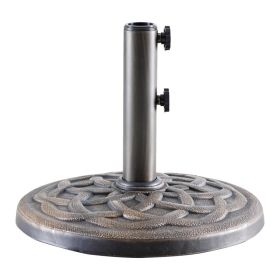 Sunshade Base For Courtyard Market, A 30-pound Durable Round Outdoor Stand, With A Resin Base And Iron Frame (Option: 16)